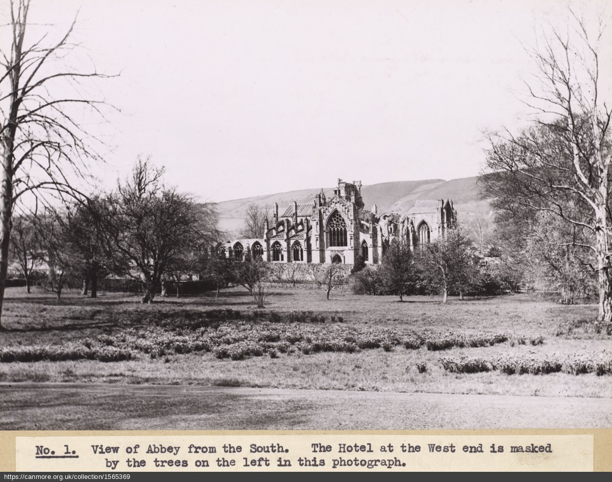 Melrose Abbey (Crown Copyright, HES)